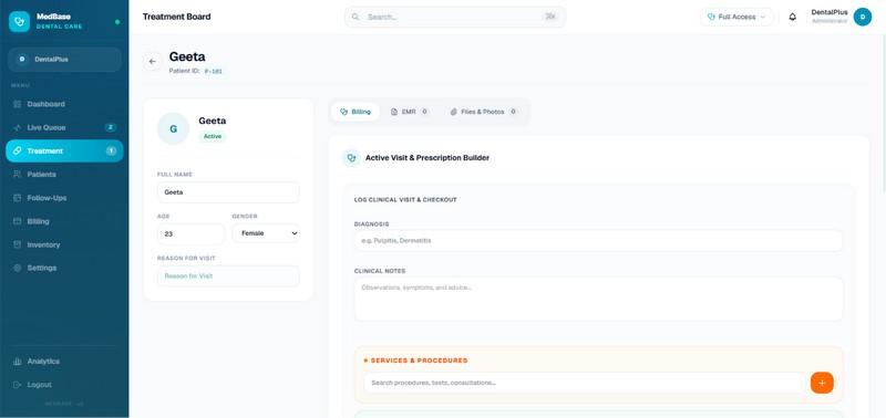 Appointment scheduler and clinic dashboard